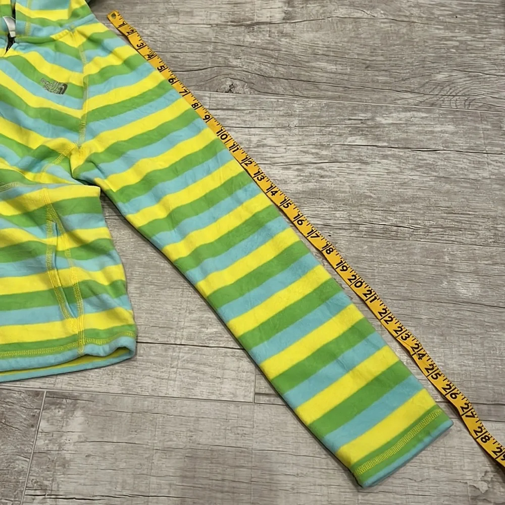 The North Face Girls Striped Glacier Full Zip Hoodie Size‎ Large (14/16)